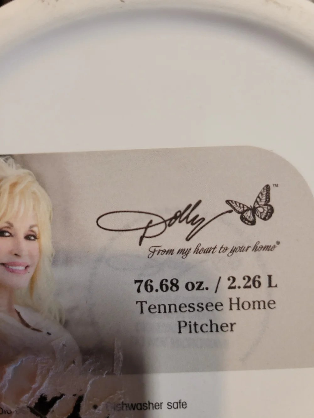 Dolly Parton Tennessee Home Pitcher, Plates, & Spoon Set